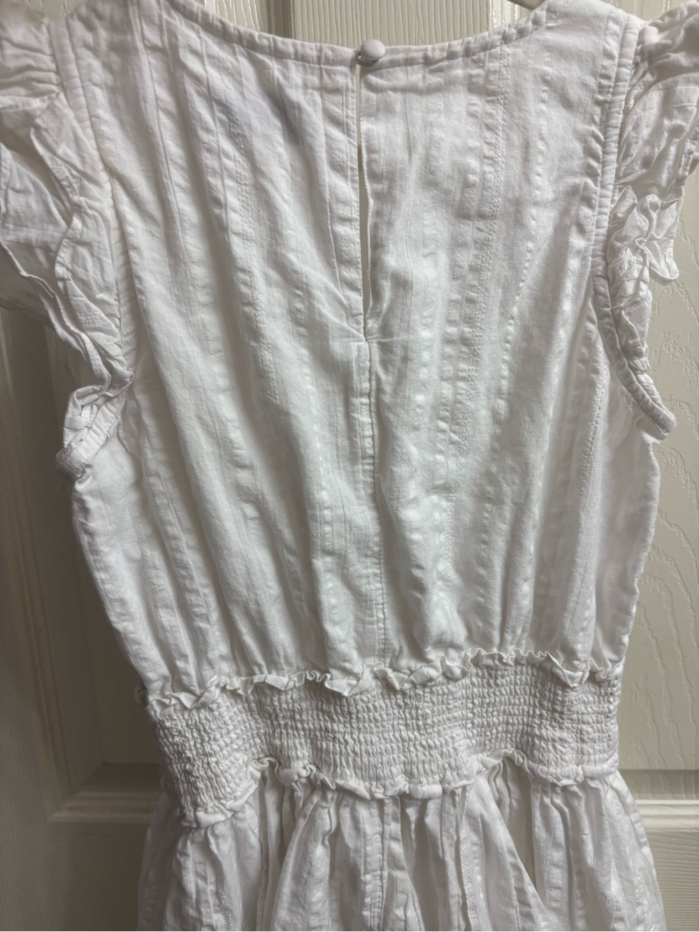 Vineyard Vines Girls' White Ruffle-Sleeve Sundress - Picture 4 of 6